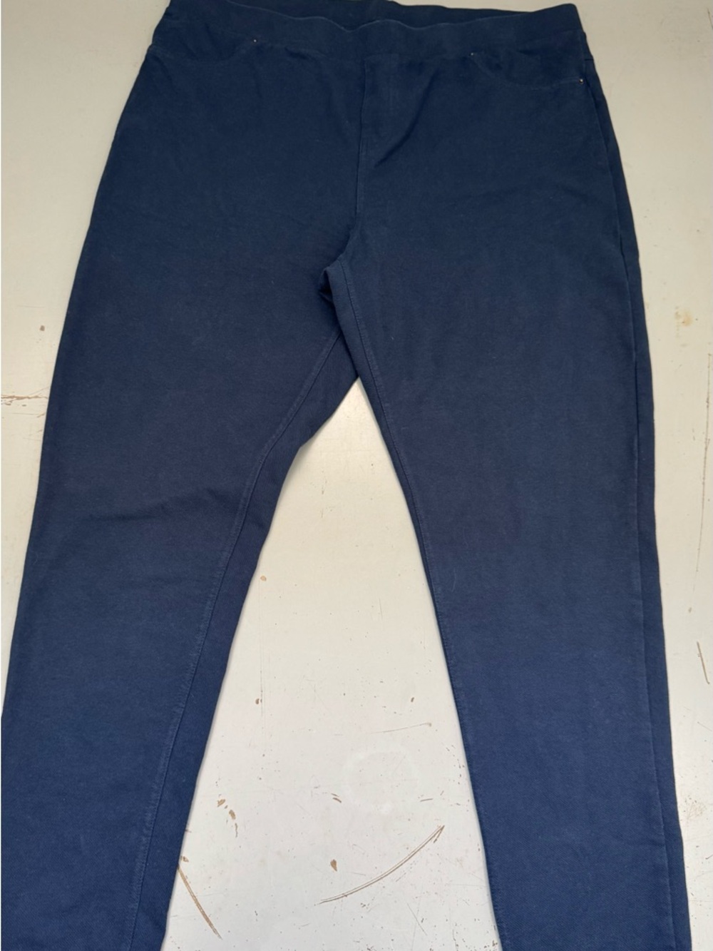 Caribbean Joe Women's Skinny Ponte Pants in Navy Blue size Large